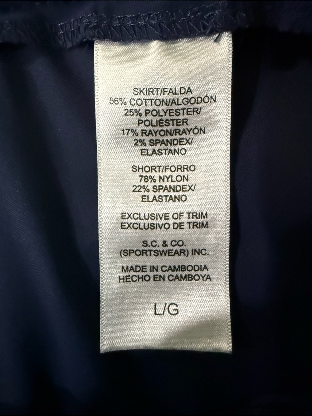 S. C. & Co. Stretch Denim Mini Skirt - Blue L - Picture 11 of 13